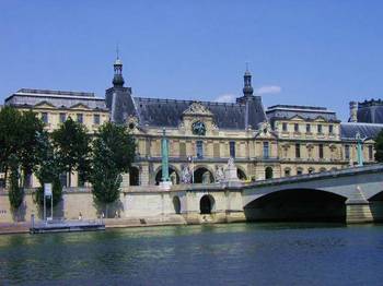 The Louvre, as seen from the left bank.
