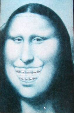 Mona with braces.