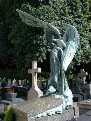 Angel in the Grenelle Cemetery in the 15th.