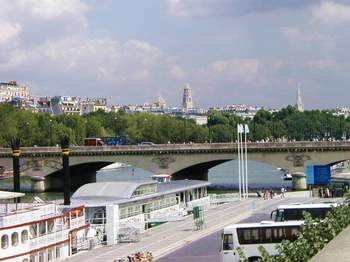 View of the Seine on July 22, 2003.