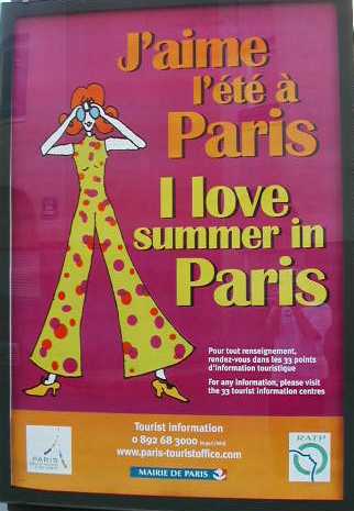 I love Paris in the summer.