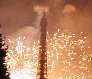 Bastille day fireworks