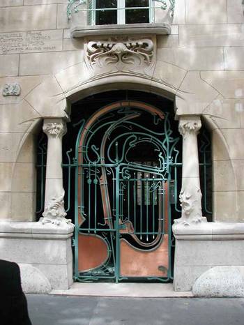 Front door of Castel Beranger
