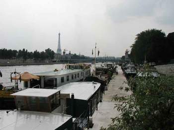 Houseboats at the Port Champs Elysees.