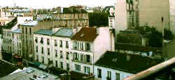 View of rue du Commerce from balcony