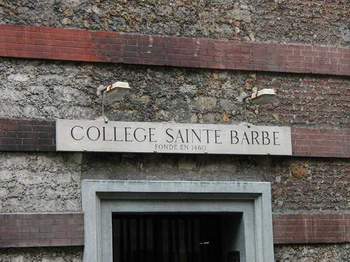 College Sainte Barbe, established in 1460