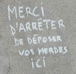 Graffiti on La Folleterie